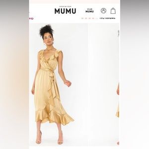 Champagne Wrap dress